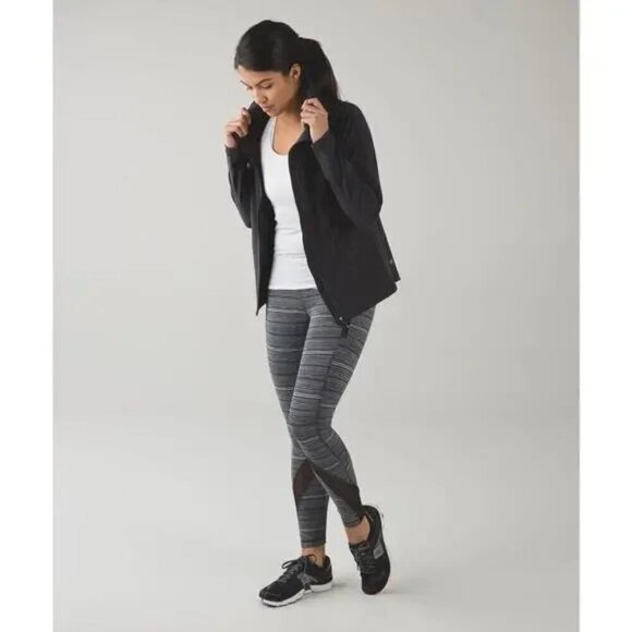 LULULEMON Inspire Tight II Mesh Cyber Black Deep Coal 6 - Picture 4 of 10